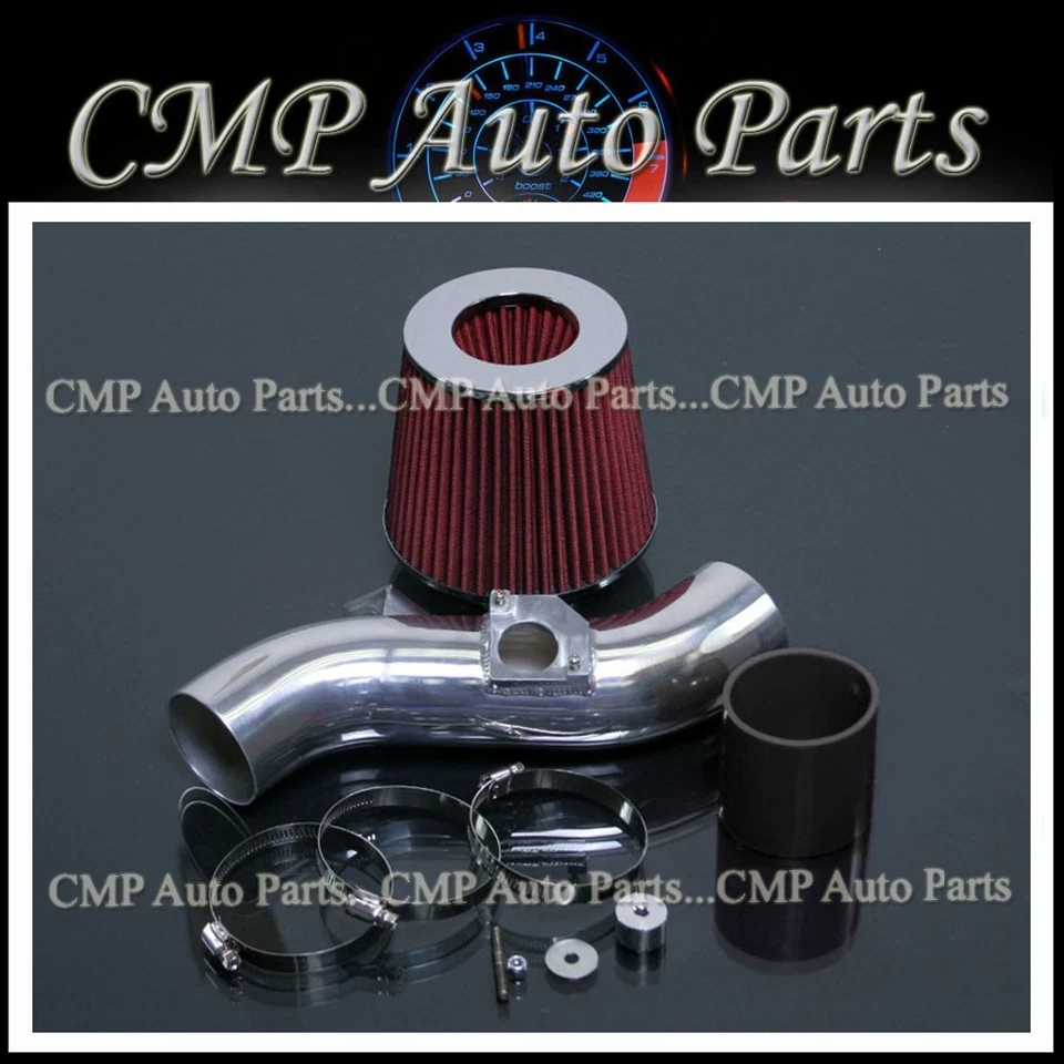 BLACK RED FIT 2002-2007 SUBARU IMPREZA WRX 2.0L 2.5L TURBOCHARGED AIR INTAKE KIT - Image 1 of 1