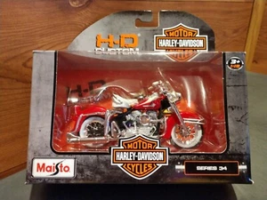 NIB MAISTO 1962 DUO-GLIDE HARLEY SERIES 34 1:18 SCALE REPLICA - Picture 1 of 7