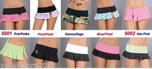 Lote Negro Rosa Rave Falda Corta Ranura Club Ropa Mini Sexy Gogo Baile Rodillo S M L - Imagen 1 de 14