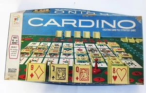 1970 CARDINO Board Game Milton Bradley In Box Vintage 4 Players Cards Checkers - Picture 1 of 3
