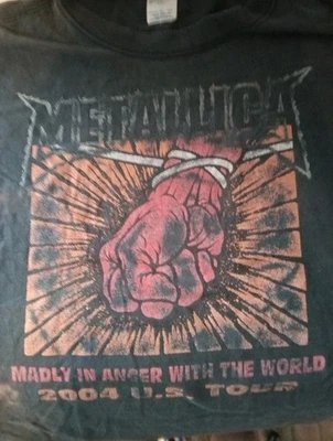 Vtg 2004 Metallica Concert T Shirt XL Front And Back Graffic - Image 1 of 4
