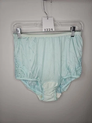 复古 Vanity Fair Tricot Pillowtab Aqua 内裤蕾丝细节风格 13-001 尺寸 7 — 第 1/4 张图片