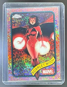 2025 Topps Non-Sport Chrome Marvel Sapphire Scarlet Witch #170 /140 - Picture 1 of 2