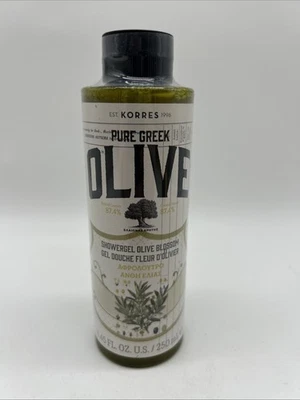 Gel de ducha KORRES OLIVA GRIEGO PURO 8,45 OZ FLOR DE OLIVO SELLADO - Grecia Foto 1 de 4
