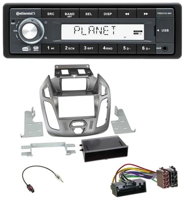 Continental MP3 AUX USB DAB 1DIN Autoradio für Ford Transit Connect mit Display - Bild 1 von 4