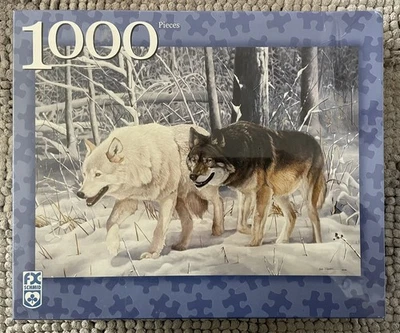 FX Schmid Wolf Trek 1000 Piece Jigsaw Puzzle “Wolf Trek”  NEW.  20” x 27” - Image 1 of 4