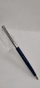 Montblanc Noblesse Oblige Marble Blue Silver Twist Click 0.7mm Mechanical Pen - Picture 1 of 12