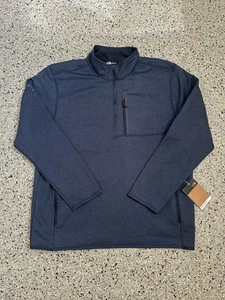 NEW THE NORTH FACE Men's Fleece Heathered Blue 1/4 Zip Jacket XXL - Picture 1 of 7