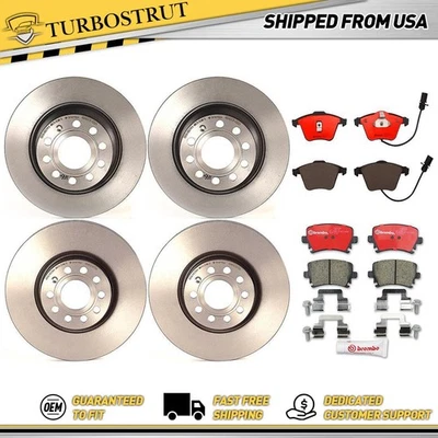 Kit pastillas rotores freno trasero delantero Brembo para Volkswagen CC Volkswagen 2010-2010 Foto 1 de 4