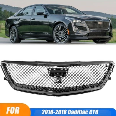 Fits For Cadillac CT6 Front Bumper Upper Grille Blackwing Style Black 2016-2018 Foto 1 de 4