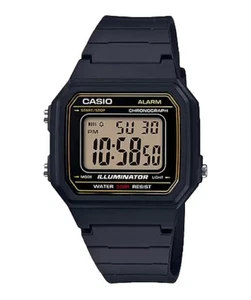 Casio Men's Classic Digital Watch with Gold Dial - W-217H-9AV - Picture 1 of 2