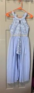 Girls Size 10 Dress Blue - Picture 1 of 9
