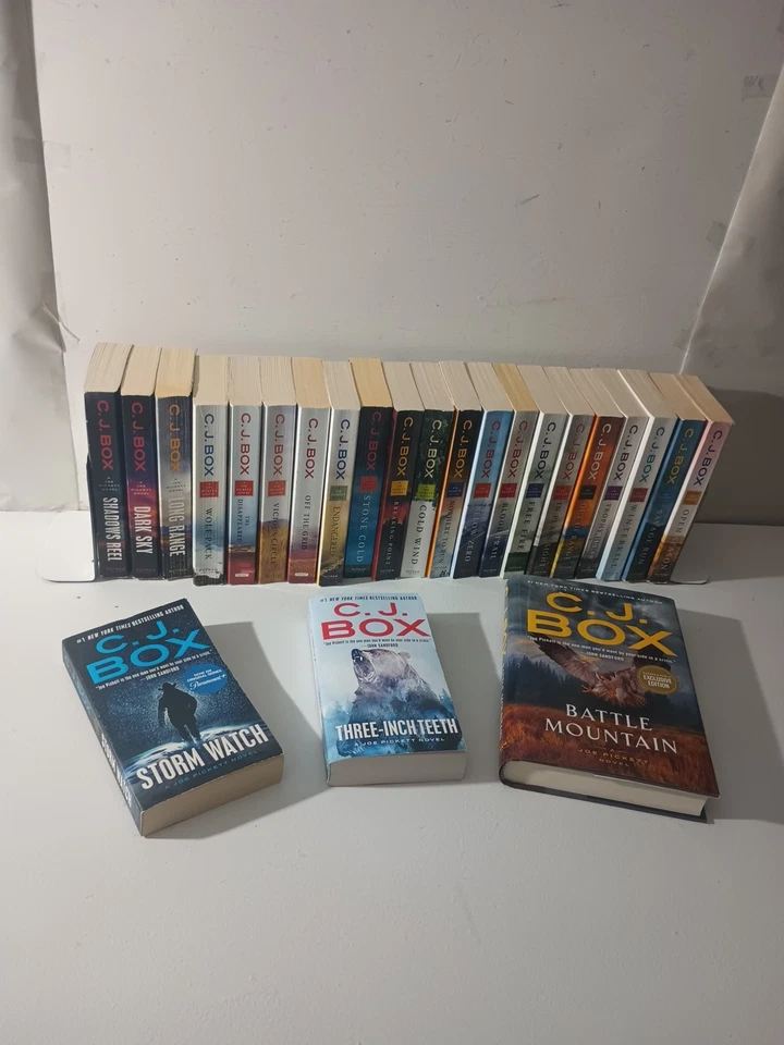 Lot of 24 Joe Pickett, C.J. Box Almost  Complete Series, Battle Mountain - Image 1 of 4