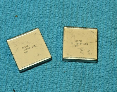 Лот из 2 - высокой мощности RF керамический конденсатор, Dalicap DLC70G, 1500pF, 5 кВ - новый - Изображение 1 из 4