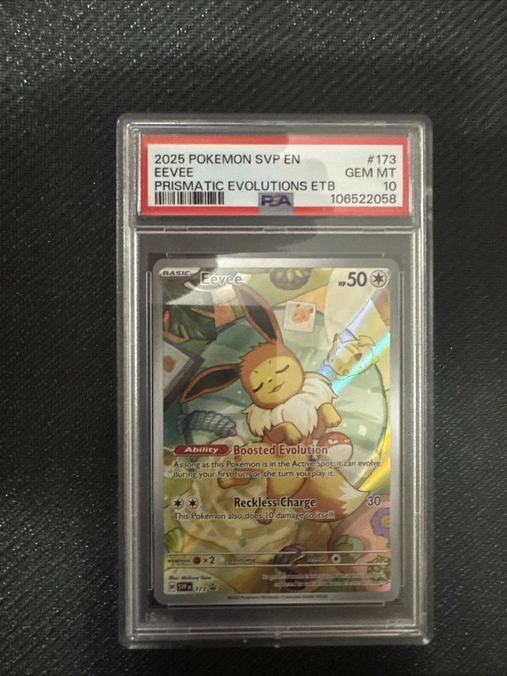 Pokemon 2025 SVP en Evee #173 Prismatic Evolutions ETB PSA 10 Gem Mint - Image 1 of 2