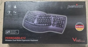 Perixx PERIBOARD-612 Wireless Ergonomic Split Keyboard, 2.4GHz/Bluetooth, Black - Picture 1 of 3