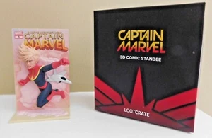 Loot Crate Exclusive Captain Marvel 3d Comic Standee New - Picture 1 of 2