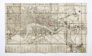 Mogg's Strangers Guide to LONDON extended to Greenwich original antique map 1837 - Picture 1 of 6