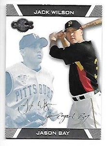 2007 Topps Co-Signers Blue #27B Jason Bay/Jack Wilson  Serial #29/250    Pirates