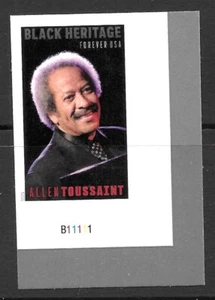 Scott #5957a IMPERFORADO (SIN TROQUELADO) Allen Toussaint Placa Número Único, MNH - Imagen 1 de 1