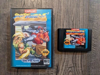 Street Fighter II 2: Special Champion Edition | Sega Genesis 1993 | Game and Box - Image 1 of 2