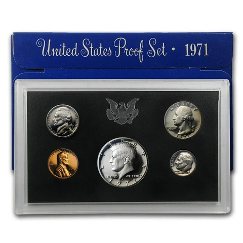 (1) 1971 S United States Proof Set in Original Box Cover