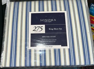 NEW Sonoma Life + Style 100% Pima Cotton King Sheet Set - Picture 1 of 4