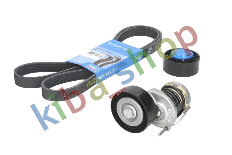 V-BELTS SET WITH ROLLERS FITS FOR AUDI A4 ALLROAD B8 A4 B8 A5 A6 C6 Q5 SEAT - Photo 1/4