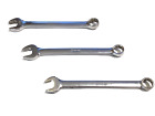 Snap On Tools OEX10M OEX11M OEX12M 3 Piece 12 Point Short Combination Wrench Set