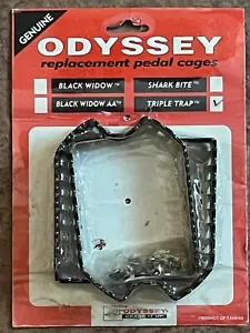 NOS Black ODYSSEY TRIPLE TRAP RICAMBIO GABBIE PEDALI Old School BMX 1/2" 9/16" - Foto 1 di 4
