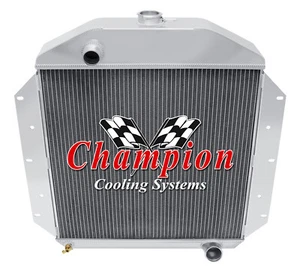 SR Champion 3 Row All Aluminum Radiator for 1950 1951 Ford Crestline L6 Engine - Picture 1 of 7