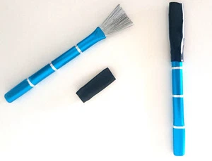 Cepillo de tamiz con cerdas de alambre y tapa protectora 10 cm arañazos Sisha pipa tamiz - Imagen 1 de 2