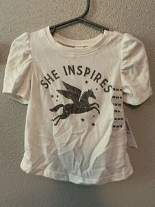Old Navy Baby Girls Cozy Stretch She Inspires Unicorn Top Shirt Size 18-24 Month - Picture 1 of 2