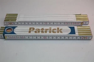 Zollstock mit NAMEN PATRICK Lasergravur 2 Meter Handwerkerqualität - Bild 1 von 1