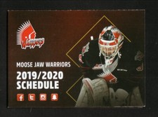 Moose Jaw Warriors--2019-20 Pocket Schedule--WHL