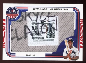 Bryce Clavon 2024 Stars and Stripes Shoe Tag Relic #JM-CLA Serial #d 2/2 - Picture 1 of 2