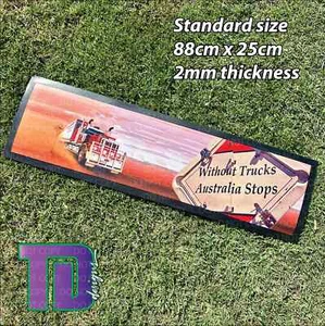 without trucks Australia stops truck outback Bar Mat Runner - Picture 1 of 9