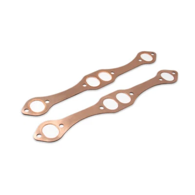 For SB Chevy 327 305 350 Reusable SBC Oval Port Copper Header Exhaust Gaskets - Image 1 of 4