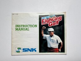 Nintendo NES Fighting Golf Instruction Booklet MANUAL ONLY