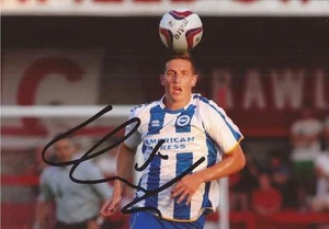 FOTO DE ACCIÓN 6x4 firmada por Lewis Dunk Brighton: + certificado de autenticidad - Imagen 1 de 1