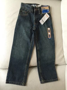 Gymboree Boys 4 Slim Blue Jeans Pants Classic Medium Wash Denim Adjustable Waist - Picture 1 of 12