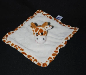 Doudou girafe plat carré SANDY beige marron brun NEUF - Picture 1 of 1