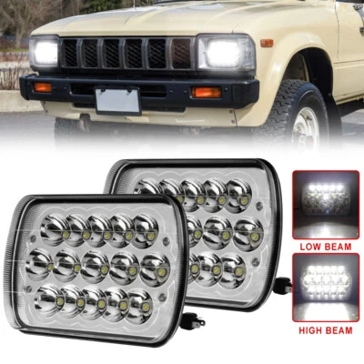 2 PIEZAS 7x6" 5X7 LED Faros Hi-Lo DRL H4 Bombilla Para Nissan D21 Pickup 1986-1994 Foto 1 de 4