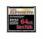 SD CompactFlash Card 64GB SanDisk Extreme Pro SDCFXPS-064G-X46 (0619659102463)