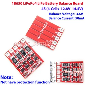 4S 12.8V 14.4V LiFePo4 LiFe 18650 Battery Cells charger Module Balance Circuit - Picture 1 of 4