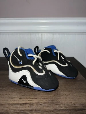 ZAPATOS DE CUNA NIKE PENNY HARDAWAY VINTAGE DE LOS AÑOS 90 1C fondo suave Foto 1 de 4