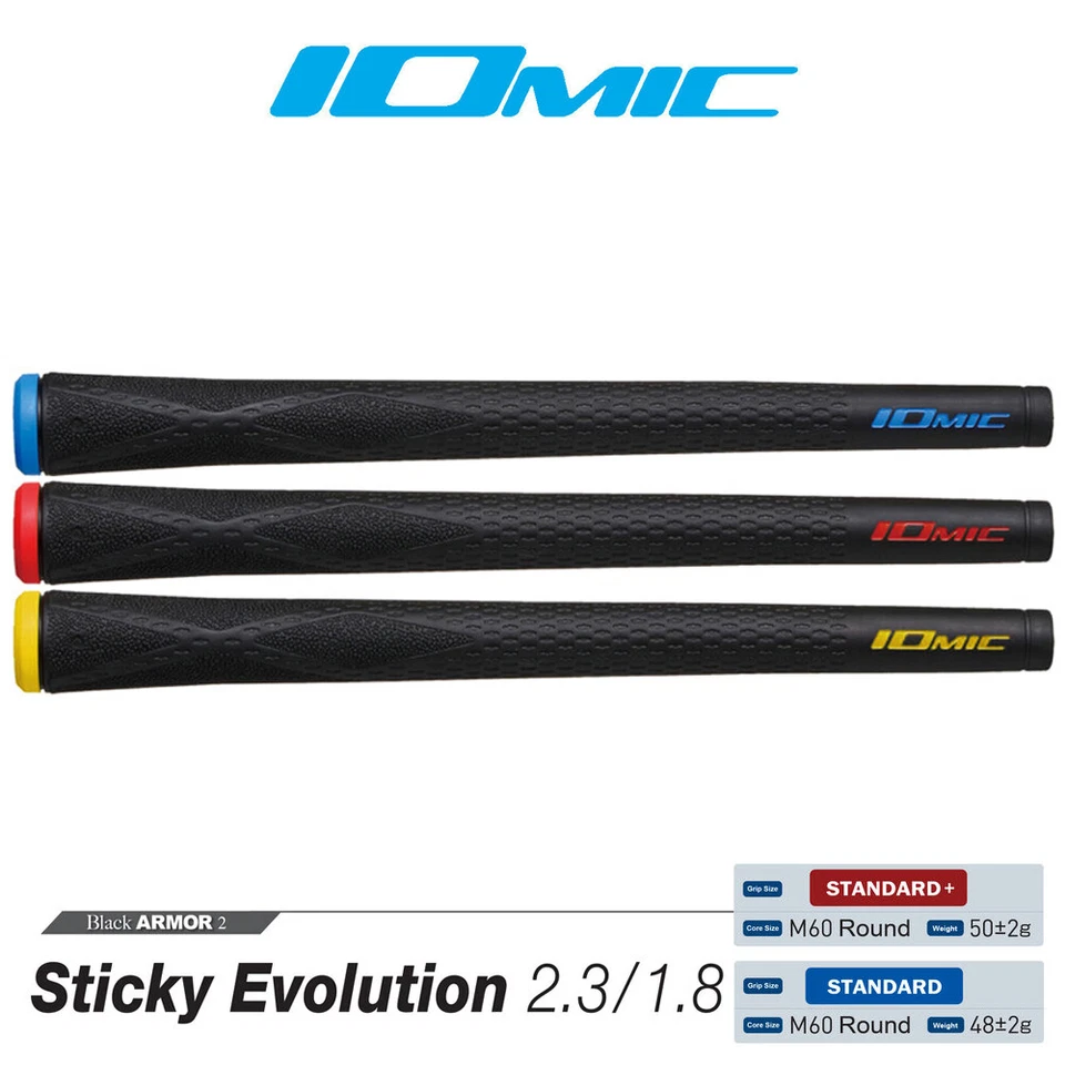 Empuñaduras Iomic Swinger - Black Armor 2 Series Sticky Evolution 1.8 Foto 1 de 1