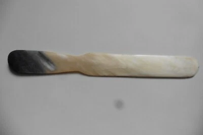 Coupe-papier ouvre-lettre ancien asiatique en corne Indochine Vietnam 21 cm - Photo 1/2