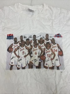 VTG 1992 Dream Team USA Basketball Barcelona Olympics Shirt Sz XL Single Stitch  - Picture 1 of 13