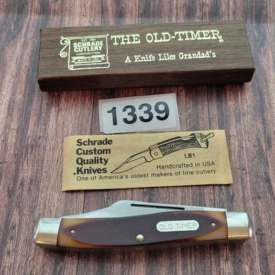 Vintage Schrade Old Timer Senior 8OT Stockman Folding Pocket Knife Made In USA - Image 1 of 4